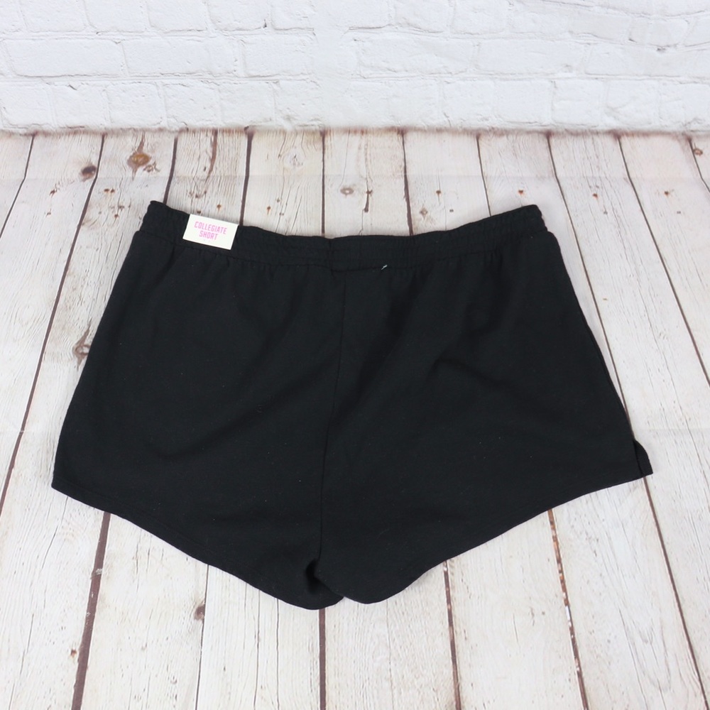 VS PINK Logo Collegiate Shorts Black - Picture 4 of 6